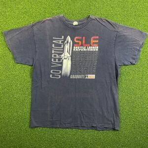 Y2K 2011 Delta Pro Weight Shuttle Launch Experience Graphic T-Shirt Sz XL